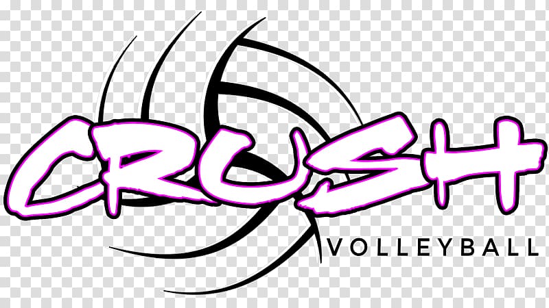 Crush Volleyball LLC Middle school Logo , Summer sign transparent background PNG clipart