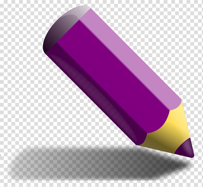 Colored pencil Purple , Crayon transparent background PNG clipart