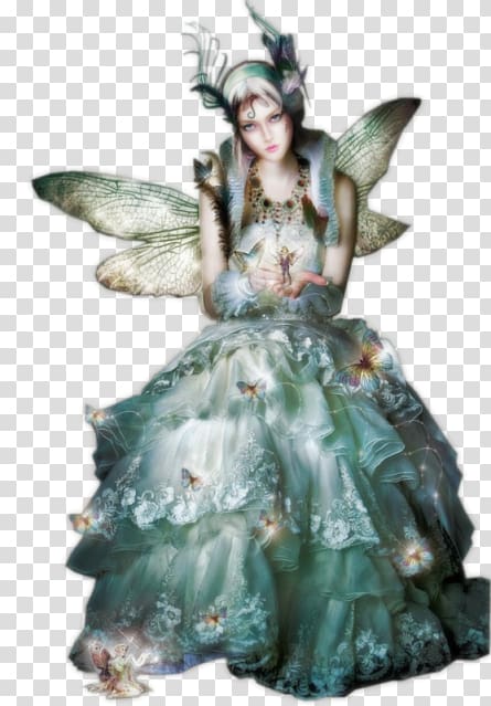 Fairy Queen Elf Féerie Fantasy, Fairy transparent background PNG clipart