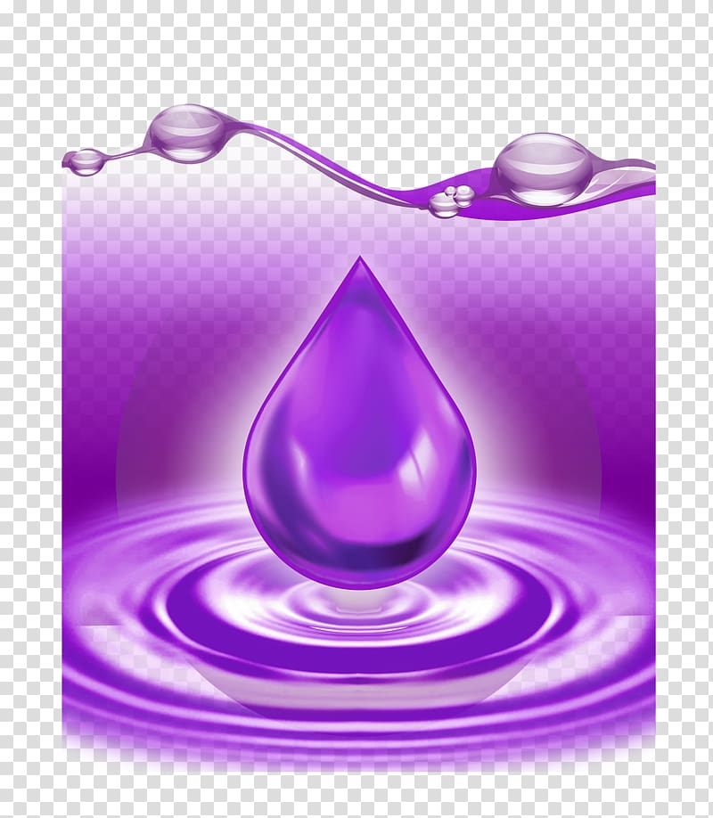 Purple Water Drop Violet Color, purple transparent background PNG clipart