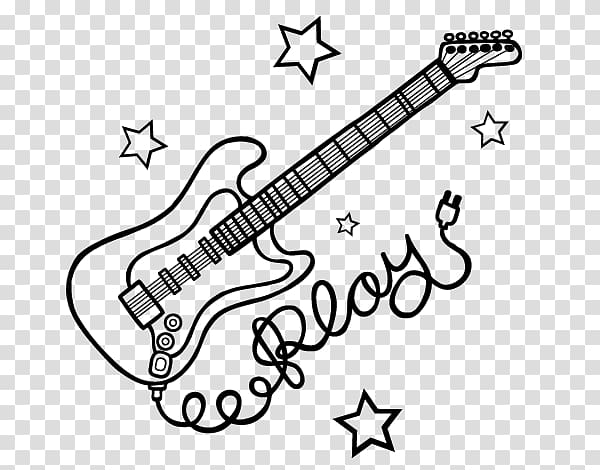 Electric guitar Drawing Music Rock and roll, electric guitar transparent background PNG clipart