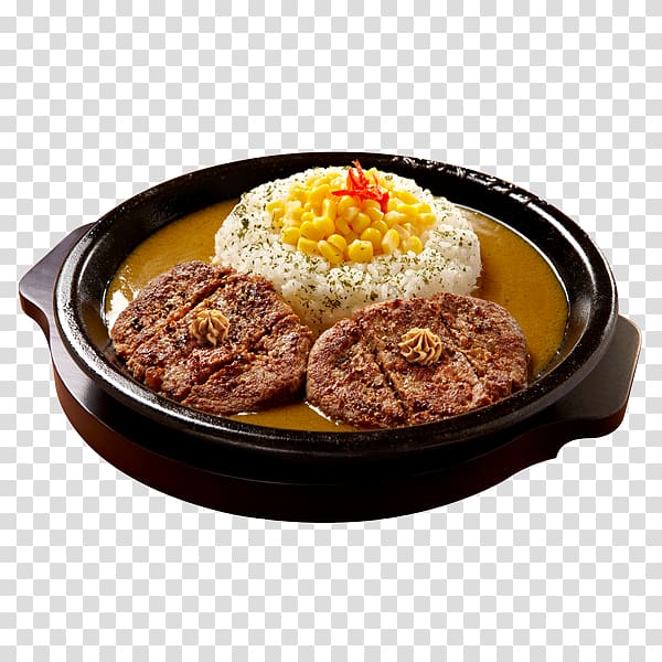 Asian cuisine Japanese curry Beef Pepper Lunch Chicken as food, pepper steak transparent background PNG clipart