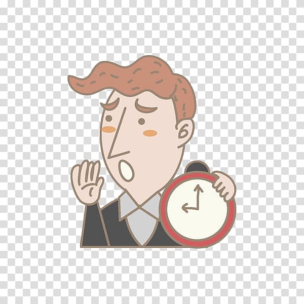 Cartoon Drawing Illustration, Watch man transparent background PNG clipart