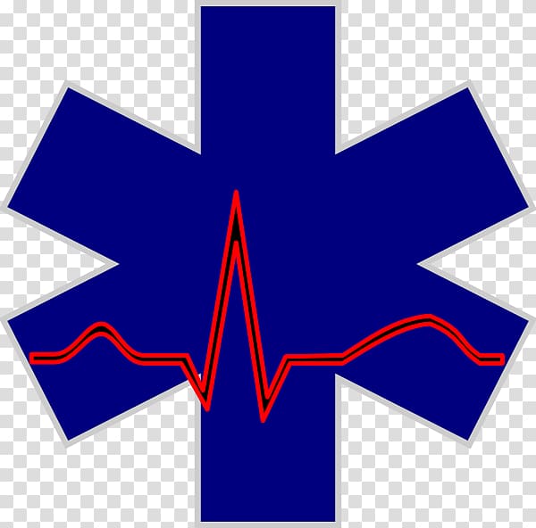 Star of Life Emergency medical services Emergency medical technician , firefighter badge transparent background PNG clipart