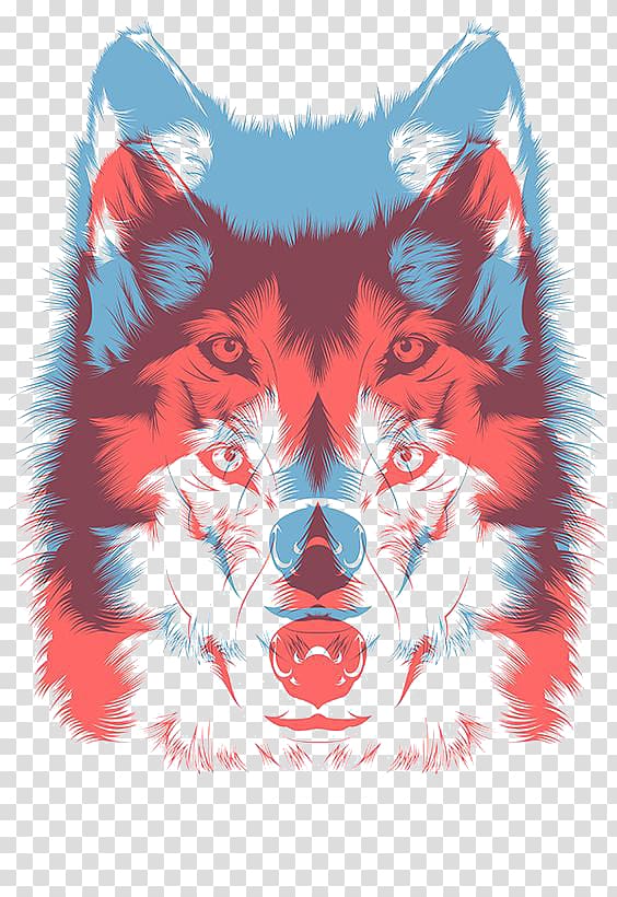 Screen Printing Techniques CMYK color model Printmaking, Wolf free deduction elements transparent background PNG clipart