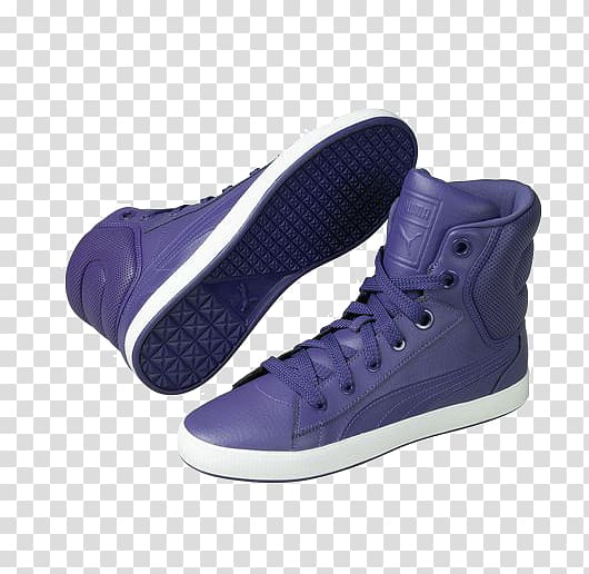Puma Skate shoe Sneakers Plimsoll shoe, Blue shoes transparent background PNG clipart