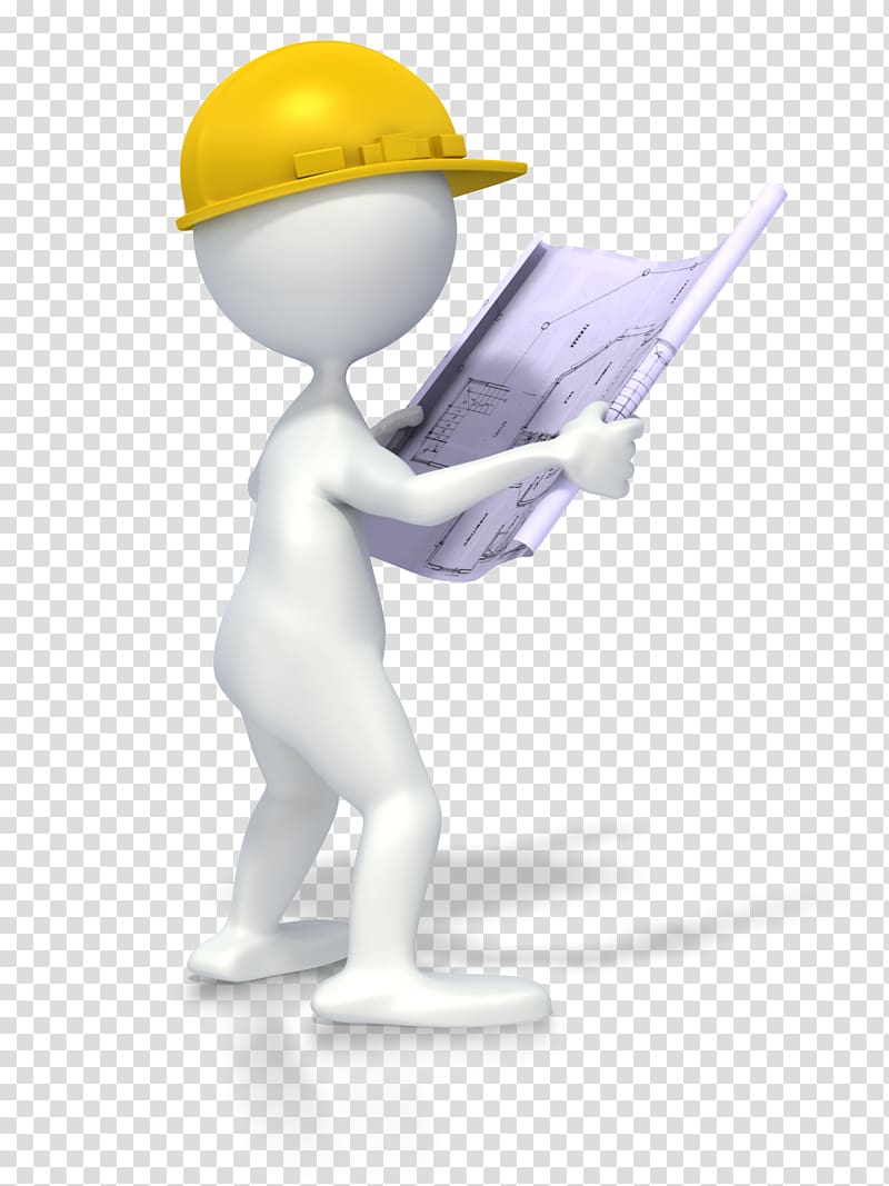 man standing holding paper artwork, Architectural engineering Stick figure Building Construction worker , engineer transparent background PNG clipart