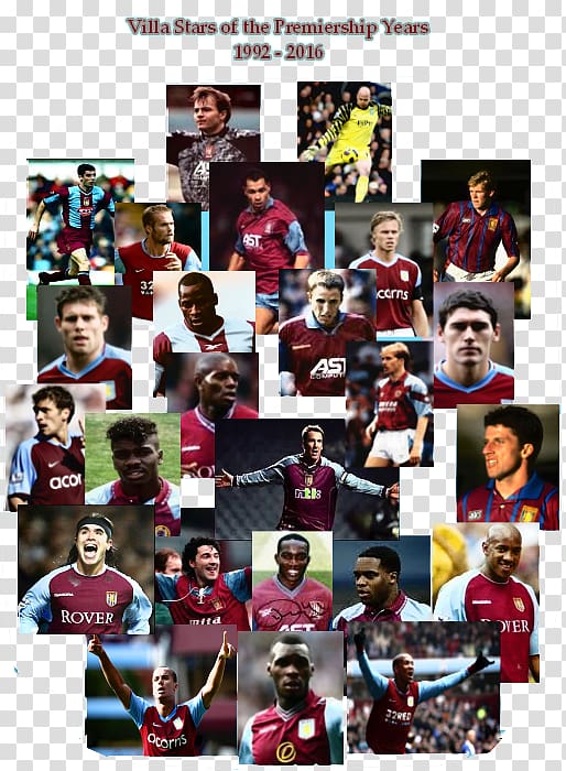 Aston Villa F.C. Team sport, collage transparent background PNG clipart