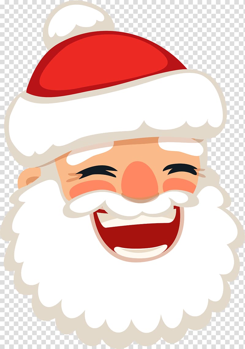 Santa Claus Laughter Christmas , Laughing, Santa Claus transparent background PNG clipart