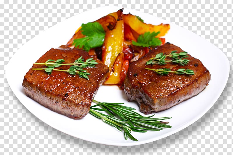 Short ribs Meat chop Pork chop Steak Garnish, souvlaki transparent background PNG clipart