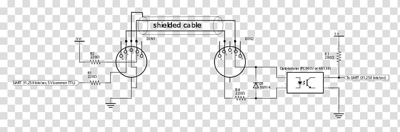 Wiring diagram Electrical Wires & Cable Electrical connector DIN connector, Network Interface Controller transparent background PNG clipart