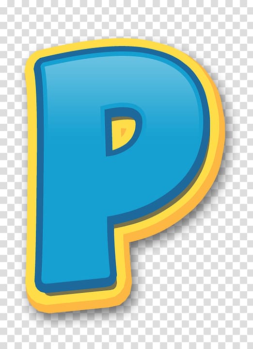 yellow and blue letter p logo, Letter Alphabet Patrol, others transparent background PNG clipart