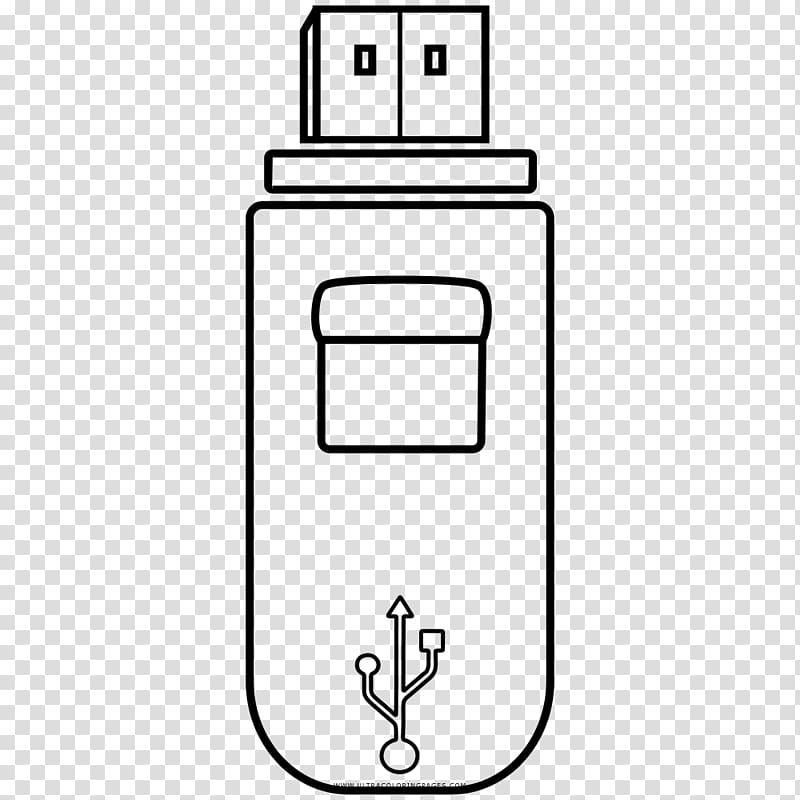USB Flash Drives Drawing Computer data storage Coloring book, USB transparent background PNG clipart
