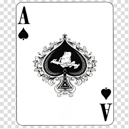 Patience Ace of spades Playing card Card game, spider transparent background PNG clipart