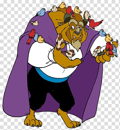 Belle Lumière Beast Cogsworth, vertebrate, disney Princess png