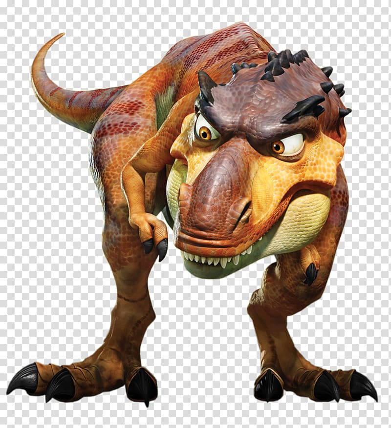 brown T-Rex illustration, Scrat Sid Ice Age Dinosaur Animated film, ice age transparent background PNG clipart