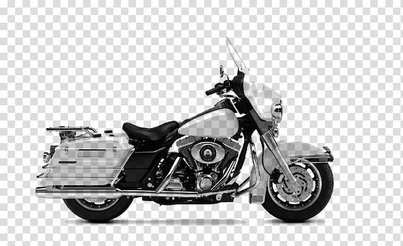 Harley-Davidson Electra Glide Police motorcycle Softail, motorcycle transparent background PNG clipart