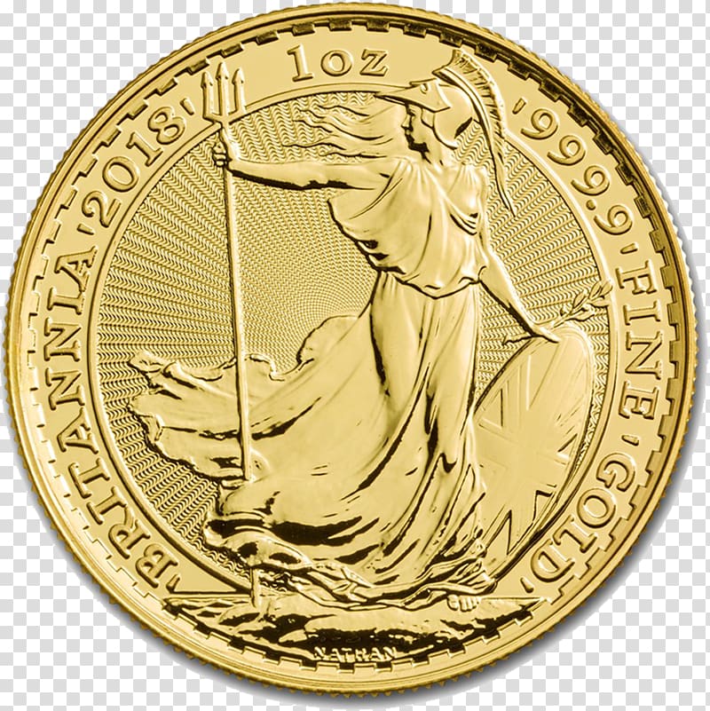 Royal Mint Britannia Bullion coin Gold coin, gold coins floating material transparent background PNG clipart