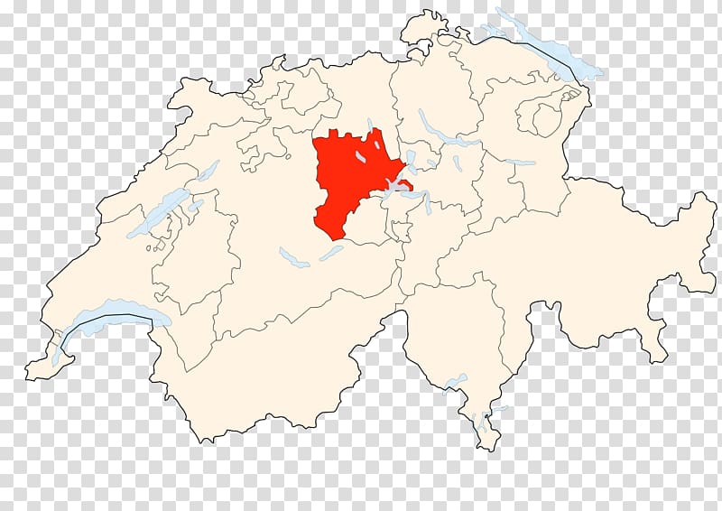 Lucerne Cantons of Switzerland Basel Canton of Schwyz Map, map transparent background PNG clipart