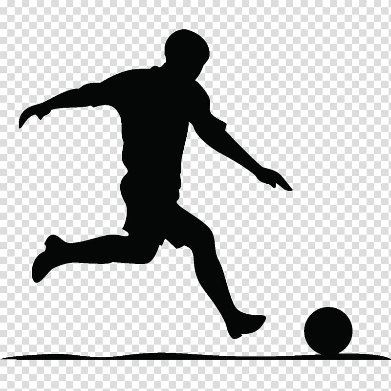 silhouette of soccer player, Football player Silhouette Sport, freestyle transparent background PNG clipart