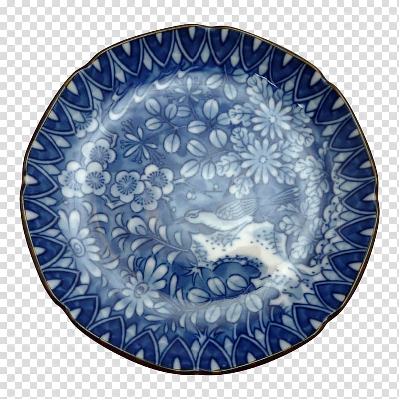 Plate Cobalt blue Tableware Blue and white pottery Organism, Chinese style transparent background PNG clipart