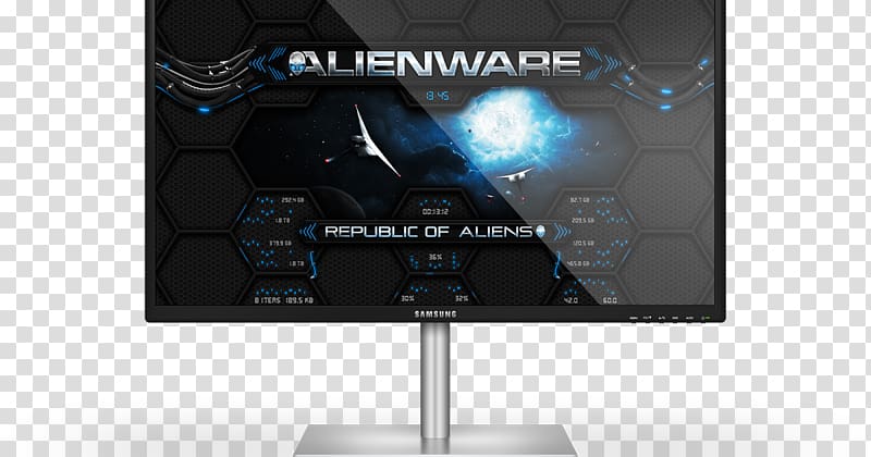 Computer Monitors Rainmeter Alienware Theme Desktop Computers, alienware transparent background PNG clipart