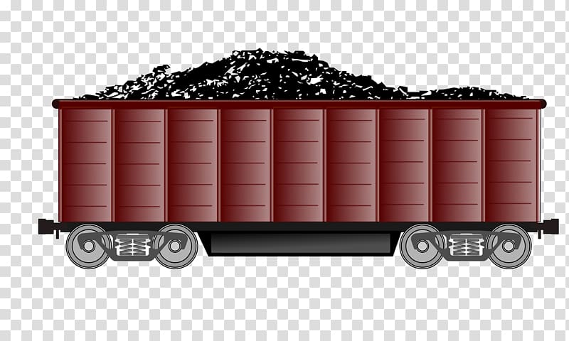 Rail transport Train Coal mining , coal transparent background PNG clipart