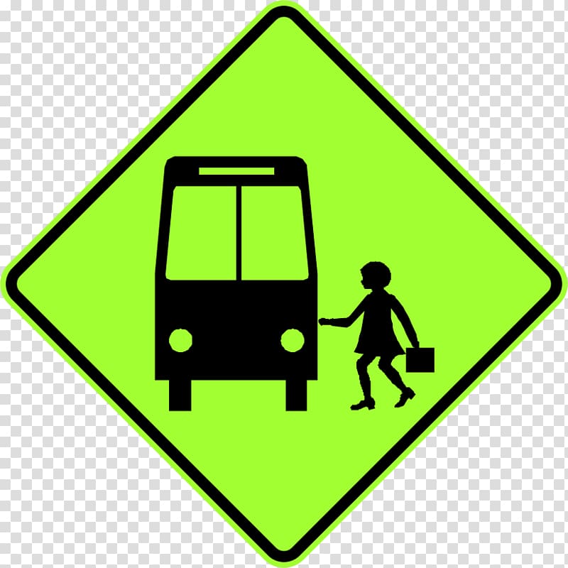 Bus Road signs in Singapore Stop sign Traffic sign Warning sign, school bus transparent background PNG clipart