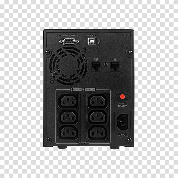 Cyberpower VALUE 3AC Outlet Tower Black Uninterruptible Power Supply UPS Electronics Ampere hour Lead–acid battery, Cyberpower Systems transparent background PNG clipart