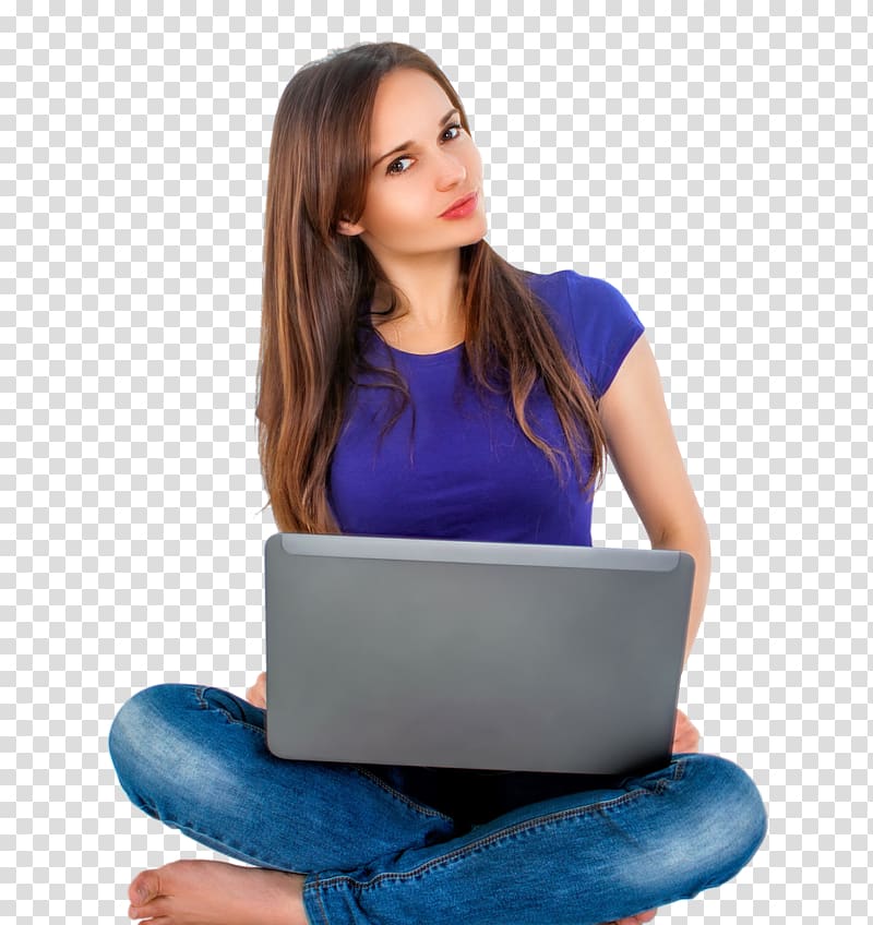 woman holding gray laptop, Web development Laptop World Wide Web Web design Web hosting service, Women Sitting With Laptop transparent background PNG clipart
