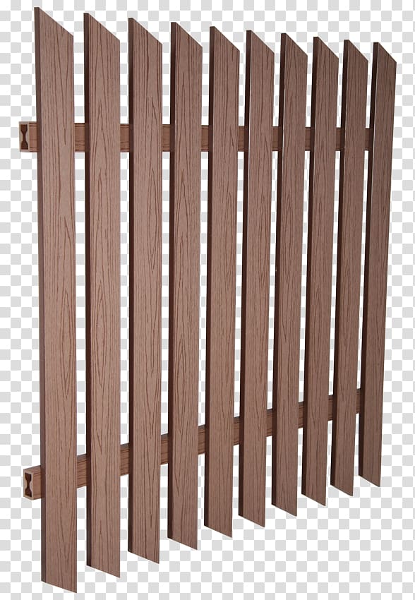 Picket fence Wood-plastic composite Guard rail Deck, Fence transparent background PNG clipart