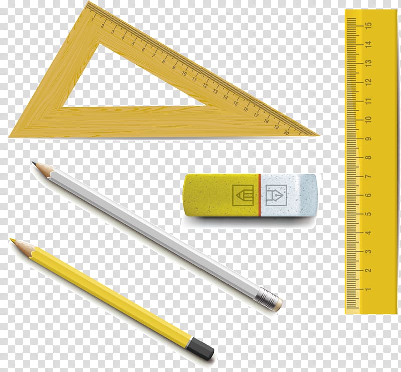 Ruler Pencil Eraser, Triangle ruler pencil eraser transparent background PNG clipart