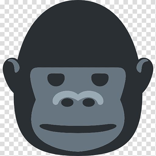 Emojipedia Gorilla Ape Android Nougat, Emoji transparent background PNG clipart