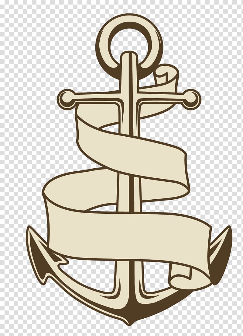 Paper Anchor Zazzle Ship, creative hand-drawn anchor transparent background PNG clipart