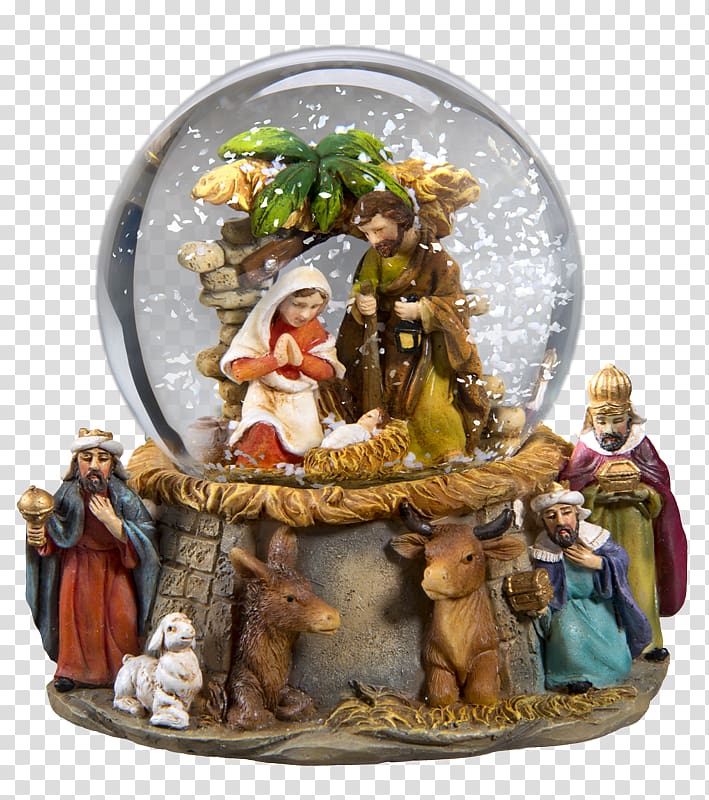 Rothenburg ob der Tauber Snow Globes Nativity scene Käthe Wohlfahrt Christmas ornament, christmas nativity transparent background PNG clipart