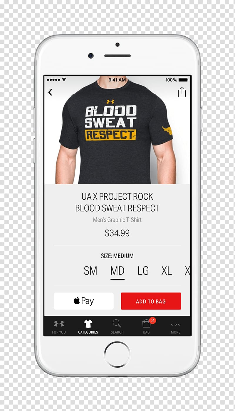 Mobile Phones Shopping App Under Armour, T-shirt transparent background PNG clipart