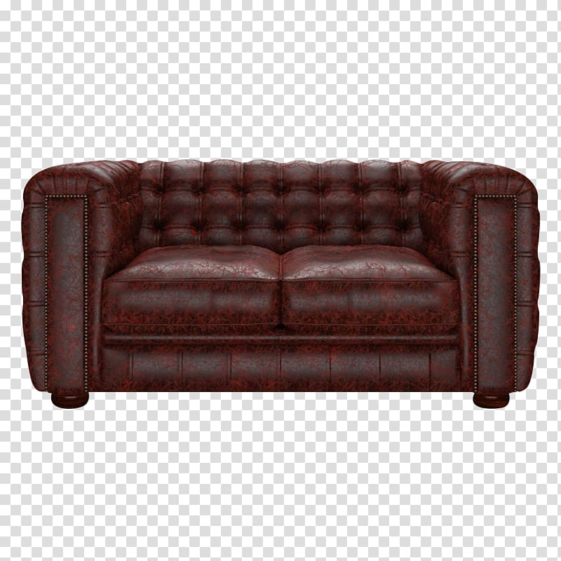 Leather Couch Club chair Chesterfield, chair transparent background PNG clipart