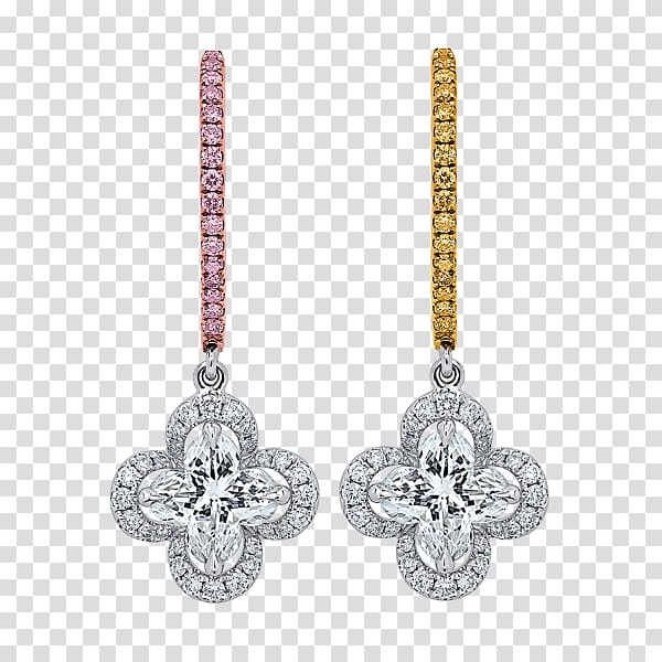 Earring Charms & Pendants Jewellery Diamond, Tahitian Pearl transparent background PNG clipart