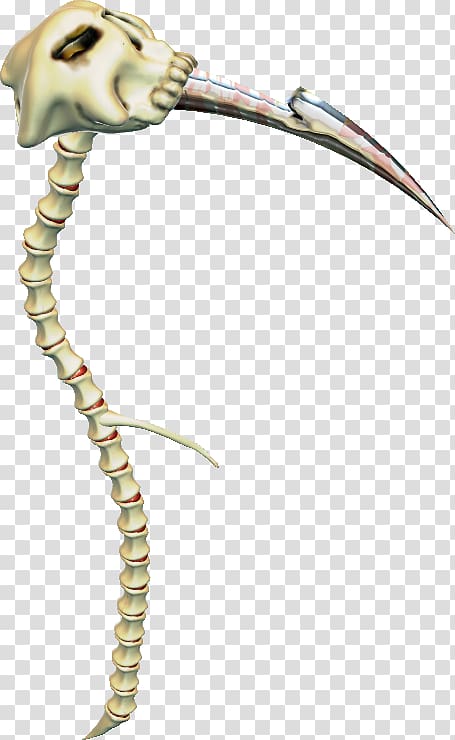 Scythe Spirit Albarn Bone Death Skeleton, thunder light transparent background PNG clipart