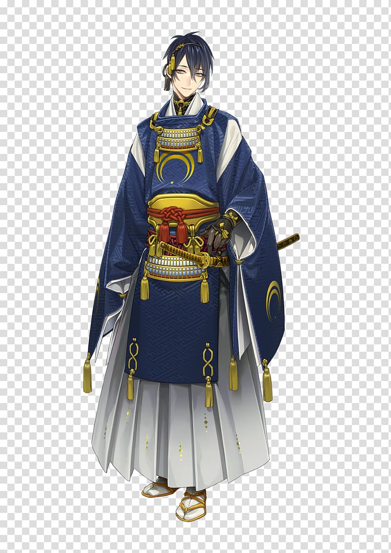 Touken Ranbu Cosplay Mikazuki Costume Clothing, ONLINE GAME transparent background PNG clipart