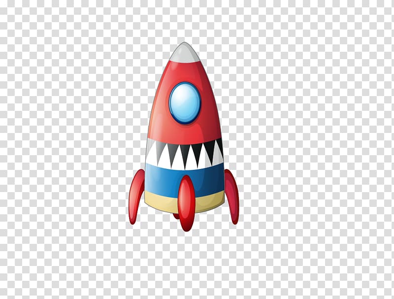 Rocket Spacecraft Illustration, Cartoon rocket transparent background PNG clipart