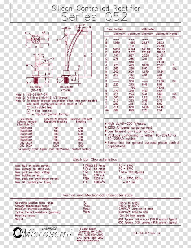 Document Silicon controlled rectifier TRIAC Datasheet, Silicon Controlled Rectifier transparent background PNG clipart
