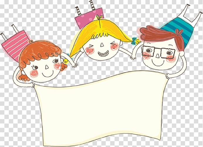 Cartoon Illustration, Painting children transparent background PNG clipart