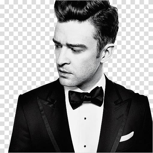 man wearing black blazer , Sideview Justin Timberlake transparent background PNG clipart