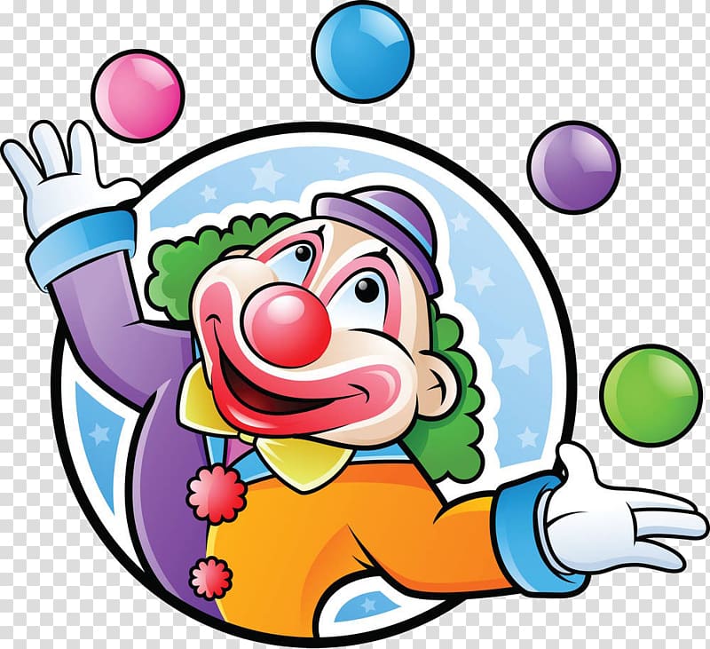 Clown Cartoon , Cartoon clown material transparent background PNG clipart