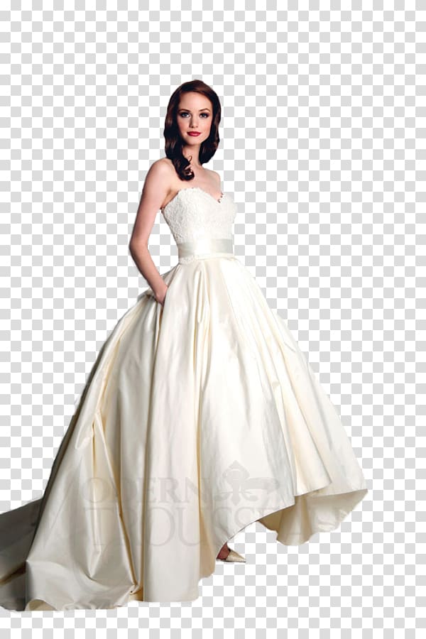 Wedding dress High-low skirt Bride, audrey transparent background PNG clipart