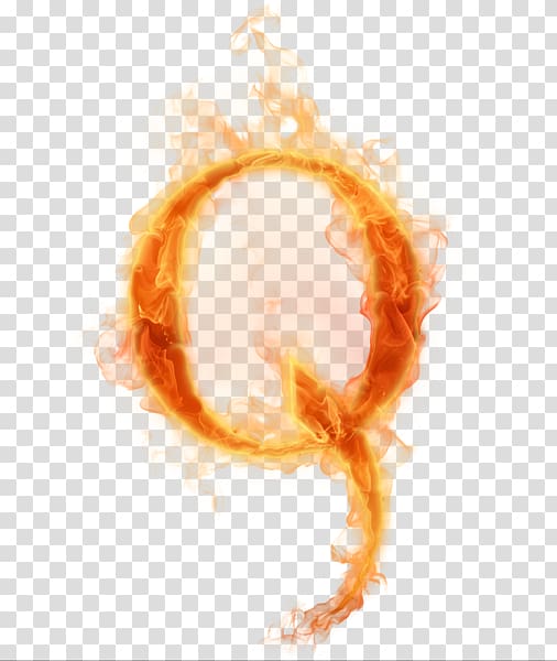 blazing fire letter q , Letter Fire Alphabet Desktop , burning letter a transparent background PNG clipart