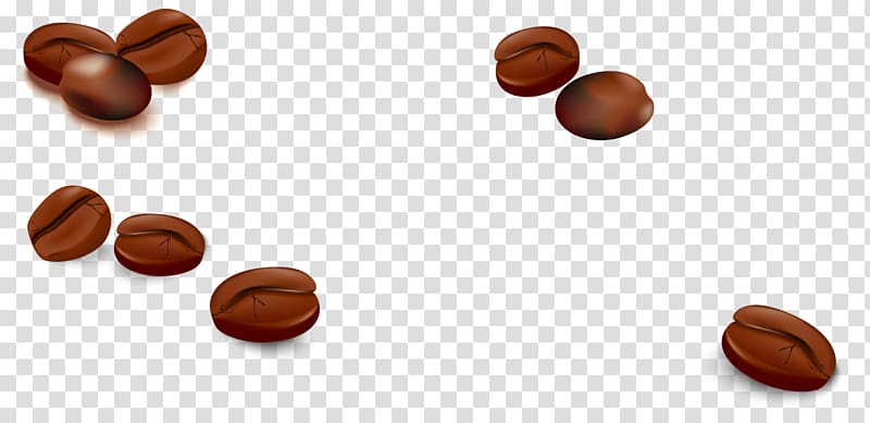 Coffee bean Cafe, Brown cartoon coffee beans transparent background PNG clipart