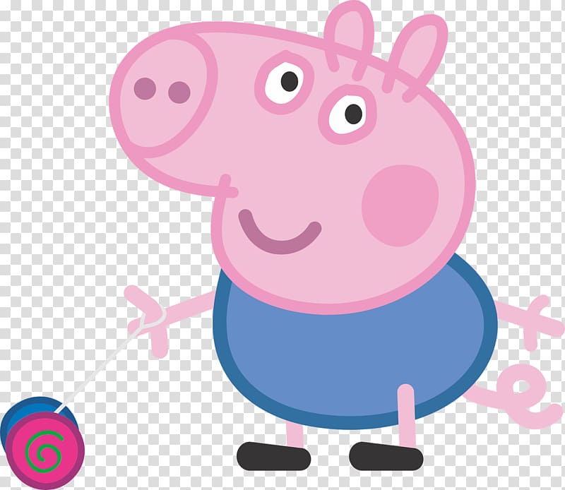 George Pig illustration, Daddy Pig Mummy Pig , PEPPA PIG transparent background PNG clipart