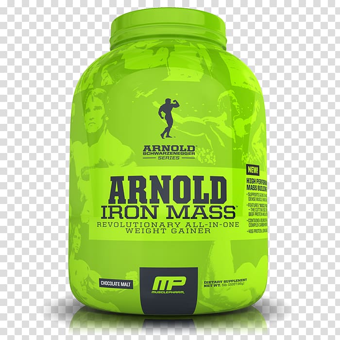 Gainer Bodybuilding supplement MusclePharm Corp Dietary supplement Arnold By Musclepharm Iron Mass, Vanilla Malt, 5 lb tub, bodybuilding transparent background PNG clipart
